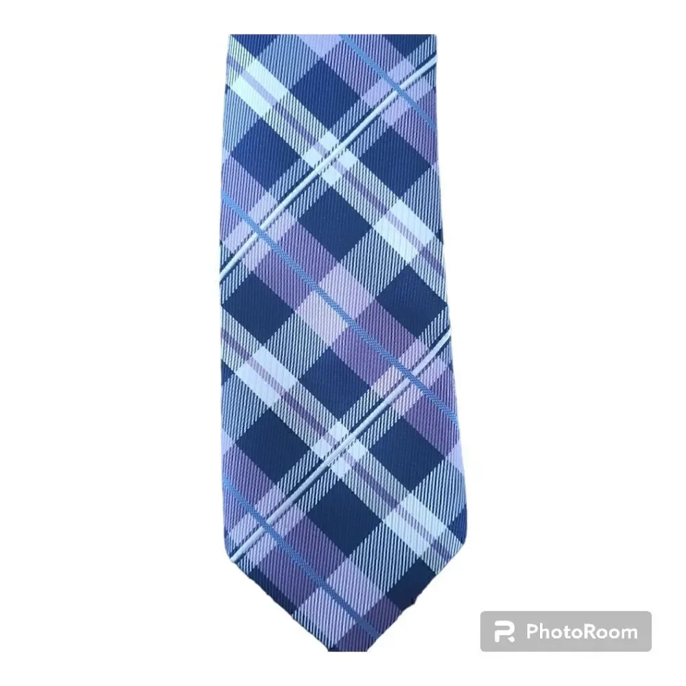 Unbranded Plaid Check Clipon Tie